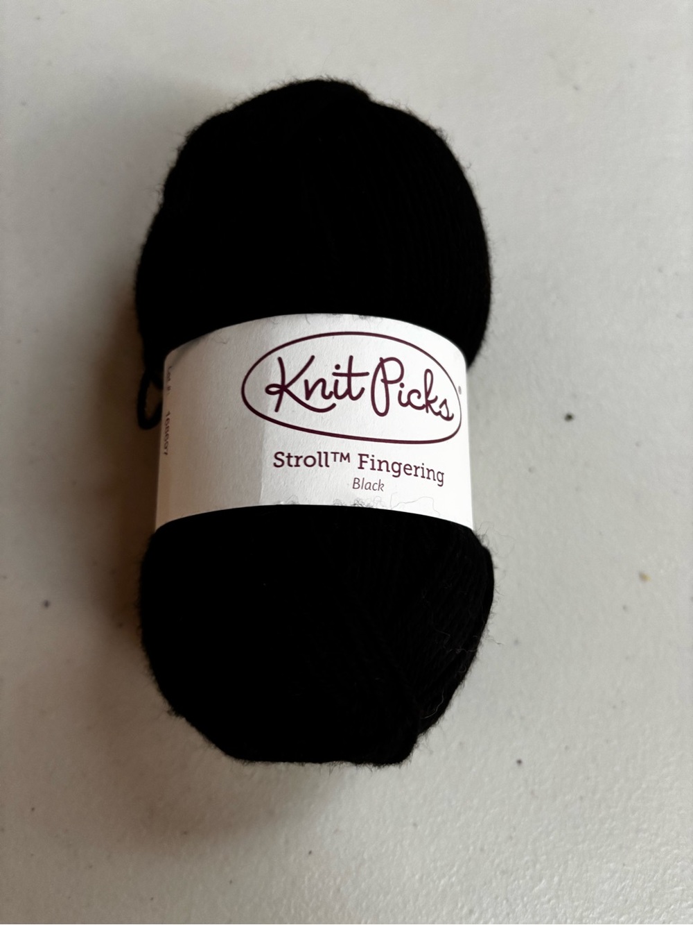 Knit Picks Stroll Fingering Yarn 1 skein color: Black